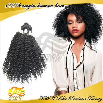 Wholesale vigin extensão do cabelo humano, 5A malásia kinky curly hair weave